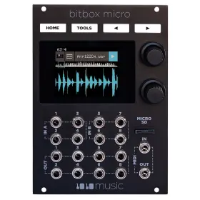 1010 Music 857665007284 Bitbox Micro Compact Sampling Eurorack Module - Black 18hp