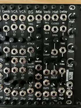 2hpverbbk 2hp Brand Verb Reverb Eurorack Synth Module Black