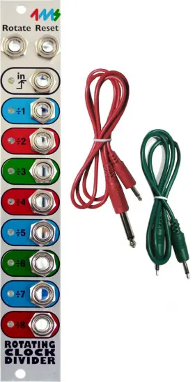 4ms 682500015656 Rcd Rotating Clock Divider V2 Eurorack Synth Module With 2 Cables