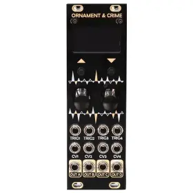 Uoc-3u After Later Audio Uo C Micro Ornament And Crime Eurorack Module - Black Gold