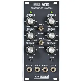 Ajh Synth 615435503493 Minimod Dual Contour Envelope Generator Eurorack Module - Black 12hp