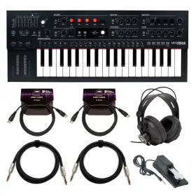 Arturia 571001k1 Minifreak 37-key Hybrid Synthesizer With Headphones Pedal And Cables