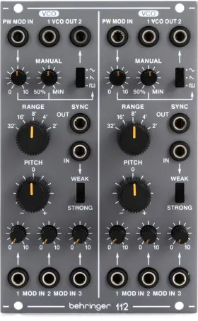 000-dw200-00010 Behringer 112 Dual Vco Analog Eurorack Module