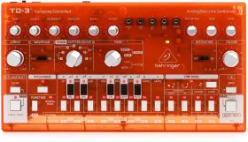 000-edv02-00010 Behringer Td-3-tg Analog Bass Line Synthesizer - Tangerine