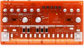 0718-abw86-us1 Behringer Td-3-tg Analog Bass Line Synthesizer - Tangerine