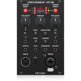 0720-adc86-001 Behringer Vocoder Vc16 High-resolution 16-band Module For Eurorack