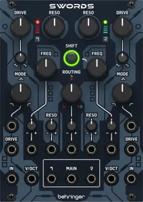 0720-adg86-000 Behringer Swords Dual Analog Multimode Filter Eurorack Module