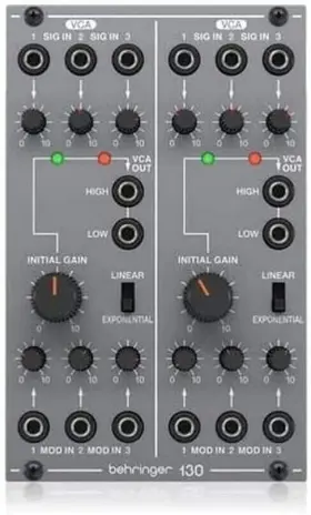 Behringer 644216630004 130 Dual Vca Legendary Analog Module For Eurorack - New