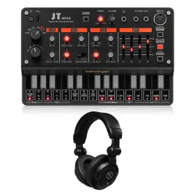 Be0722aax86k Behringer Jt Mini 3-voice Analog Polyphonic Synthesizer Bundle With Taph100 Clo