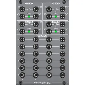 Be173qgm Behringer 173 Legendary Analog Quad Gate And Multiples Module For Eurorack