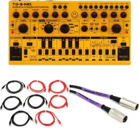 Behrtd3mamcbbn Behringer Td-3-mo-am Analog Bass Line Synthesizer With Cables - Yellow