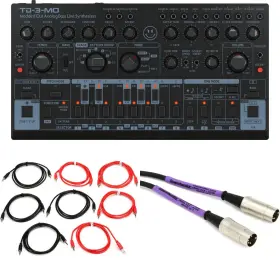 Behrtd3mbkcbbn Behringer Td-3-mo-bk Analog Bass Line Synthesizer With Cables - Black
