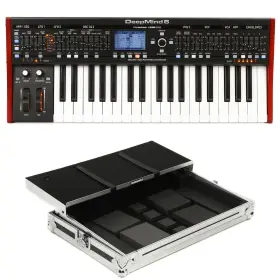 Deepmind6csebn Behringer Deepmind 6 37-key 6-voice Analog Synthesizer And Case