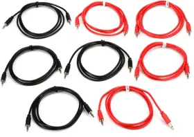 Bmmsw100rd Black Market Bmmsw100rd/bk Eurorack Patch Cable 8-pack - 4 100cm Red And