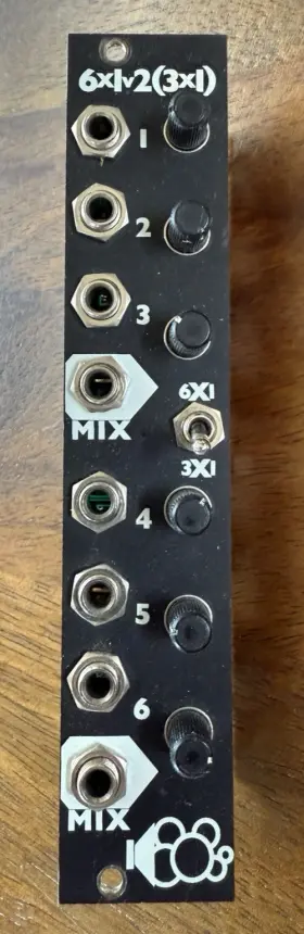 Mix6 Bubblesound Dual Multichannel 6 Channel Mixer Modular Eurorack - 5hp