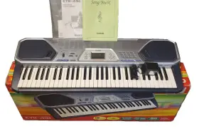 Casctk491 Casio Electronic Keyboard Piano 100 Song Bank 61 Keys Ctk-491 Mint In Box