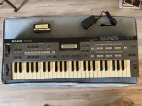 Cz-101 Casio Digital Keyboard Synthesizer With Power Supply And Ra-3 Ram Card