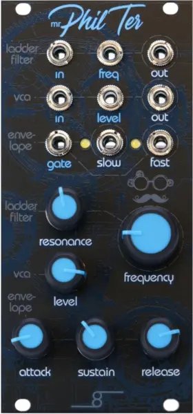 Cre8audio 850009372062 Mr. Phil Ter Eurorack Vca Filter And Envelope Generator Module