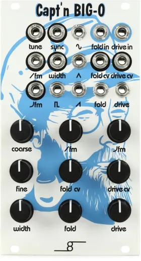 Cre8audio 850009372079 Captftn Big-o Eurorack Vco Module With Waveshaping
