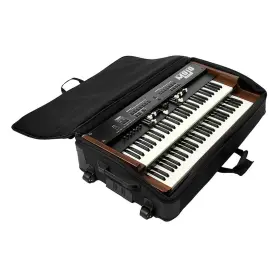Spt-99-bk Crumar Mojotrolleynew Padded Gigbag With Wheels For Dual Manual Mojo