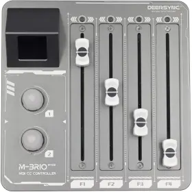 Dsy-mbrio-4f7404 Deersync M-brio 4fade 4 Fader Midi Cc Daw Controller