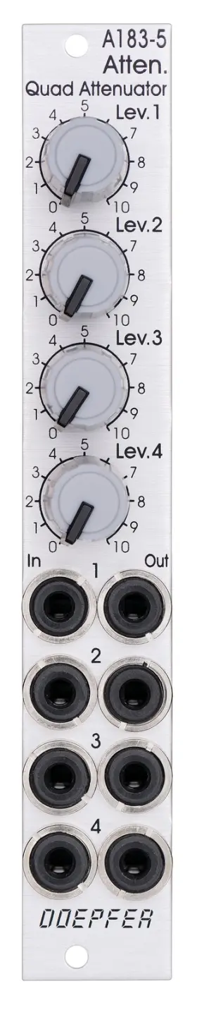A-183-5 Doepfer Passive Quad Attenuator New Detroit Modular