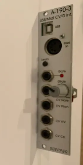 A-190-3 Doepfer Usb Midi To Cv Gate Interface Eurorack
