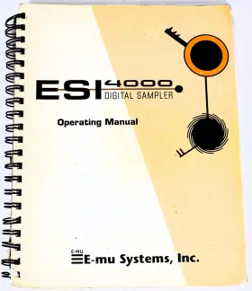 Esi-4000 E-mu Esi4000 Systems Esi 4000 Operating Manual 1997