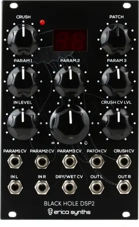 Dsp2 Erica Synths 615435510187 Black Hole Multi-effect Eurorack Module
