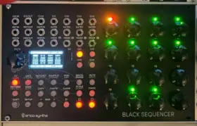 Erica Synths 751030826295 Black 64-step Sequencer Eurorack Module With 4-channel Cv And Gate