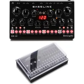 Bassdb01cvbn Erica Synths Bassline Db-01 Desktop Synthesizer With Deck Saver Cover