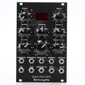 52833 Erica Synths Dsp2 Black Hole Multi-effect Eurorack Module With Cv Cable #52833