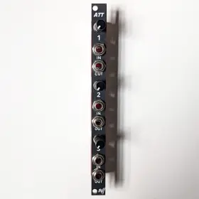 Eurorack Hardware 738676131314 Att Triple Attenuator - Black