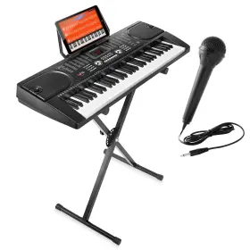 Fba-2089 Hamzer 61-key Electronic Piano Electric Organ Music Keyboard With Stand Microphone