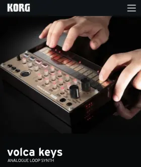 039043 Korg Volca Keys Analog Loop Synthesizer Sequencer