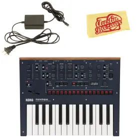 Korg 660845716483 Monologue Monophonic Analog Synthesizer - Blue With Power Supply