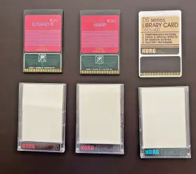 Dscu-400 Korg Dsco-400 Set Of 3 Vintage 1986 Memory Cards 2 And Library Card 1
