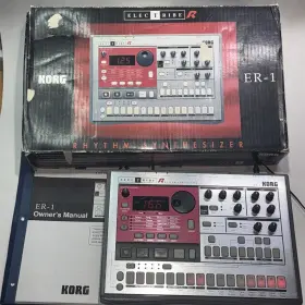 Electribeer1 Korg Electribe Er-1 Rhythm Synthesizer Drum Machine With Manual Power Cord And Box