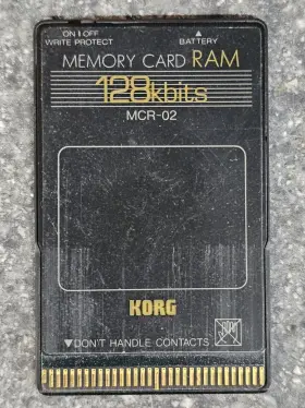 Mcr-02 Korg 128kbits Memory Card Ram