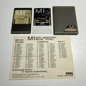 Mpc-010 Korg And Msc-10 M1 Pcm Rom Cards Ethnic 1 Data Memory