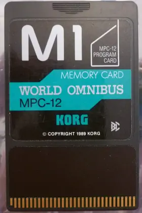 Mpc-12 Korg Us World Omnibus Mpc12 Omni Bus Expansion Sound Rom M1 M1r M1ex Card
