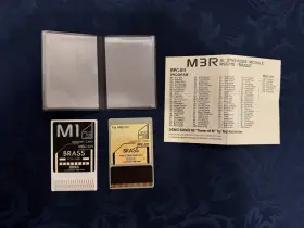 Rsc-11s Korg Msc-011 M3r Pcm Program Cards- Brass - Msc-11 And Rpc-11 With Case