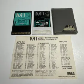 Msc-015 Korg M1 Pcm Program Cards Drums 2 Msc-3s Msc-03/mpc-03