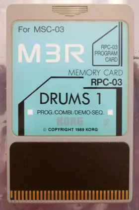 Rpc-03 Korg Usa Drums 1 Expansion Sound Rom M3r Memory Card Msc Rpc03 Msc03 Rsc3