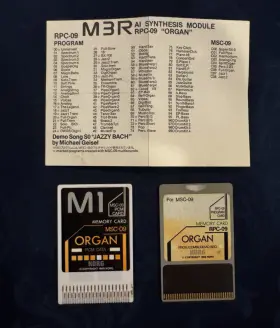 Rsc-09s Korg Rpc-09 M3r Pcm Program Cards- Organ - Msc-09 And