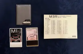 Rsc-05s Korg M3r Pcm Program Cards- Piano - Msc-05 And Rpc-05 With Case