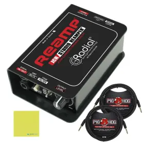 Liquid Audio 810139694755 Radial Engineering Reamp Jcr Studio Reamper Circuit Bundle With 2 Pig Hog Open Box