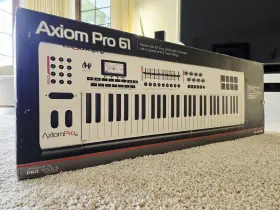M-audio 9900-52887-00 M-audio Axiom Pro 61 Midi Keyboard Hypercontrol Technology Lighty Used In Box