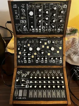 0-coast Make Noise 0-ctrl 2 Many Synths Solid Oak Stand For 0-coast/strega/0-ctrl Synthesizers