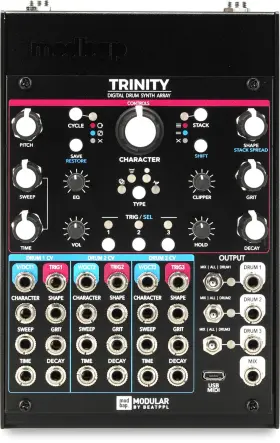 Mm-sys-02 Modbap Modular Trinity Mini System Tabletop Eurorack Performance Bundle